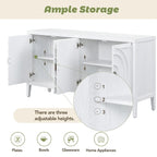 Retro Sideboarddoor with Circular Groove Design Round Metal Door Handle