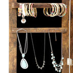 Fashion Simple Jewelry Storage Mirror Cabinet With LED Lights
