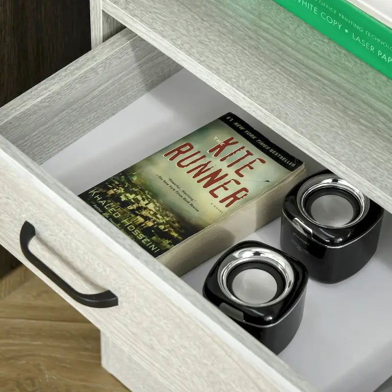 Lateral File Cabinet with Shelf, Office Storage Cabinet with 2 Drawers, Fits Letter Sized Papers