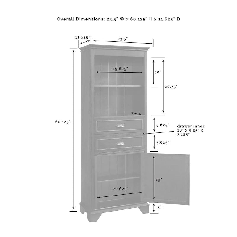 Tall Cabinet in White