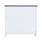 Wirebrushed White Charcoal 42 Inch Accent Hall Console