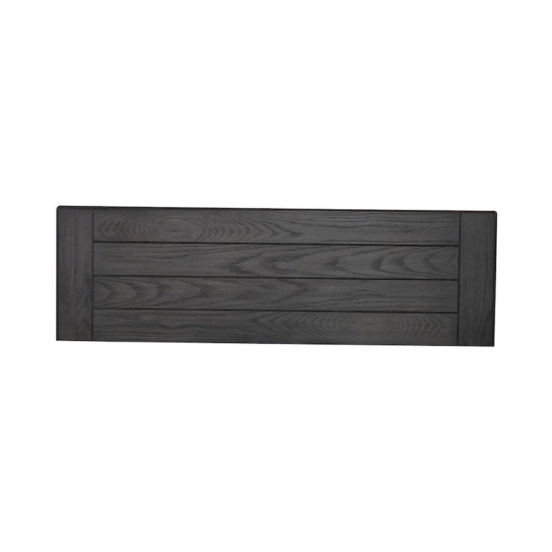 Wirebrushed White Charcoal 42 Inch Accent Hall Console