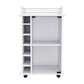 24 White Bar Cabinet With Multiple Shelves - 24.00