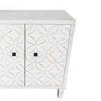 Accent Cabinet 4 Door Wooden Cabinet Sideboard Buffet Server Cabinet - N/A