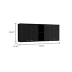 59-inch Four Swing Doors Wall Cabinet