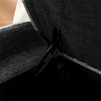 Oval Ottoman Storage Bench Chenille Fabric Bench w/Large Storage Space