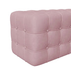 Velvet Upholstered Ottoman