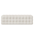 Velvet Upholstered Ottoman