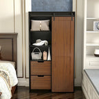 71-inch closets,large closets laundry cabinets,Plastic suction process,farm slide barndoors,save open space,brand hardware
