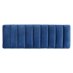 Metal Base Upholstered Bench Footstool for Entryway Living Room