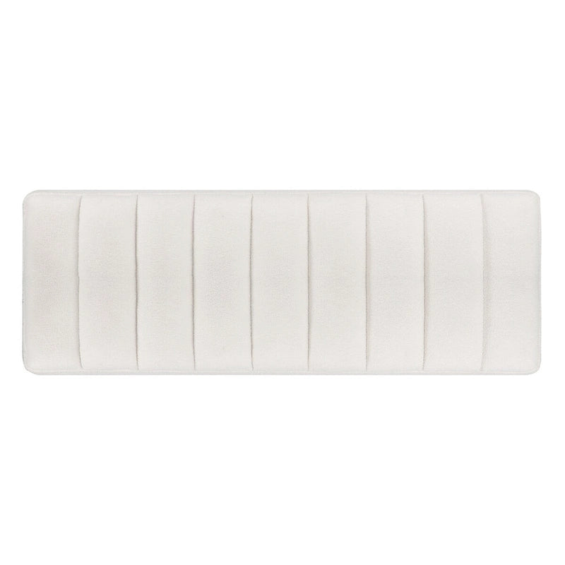 Metal Base Upholstered Bench Footstool for Entryway Living Room