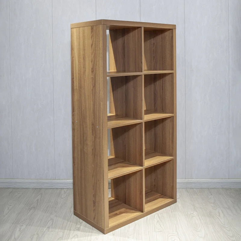 8-Cube Organizer Storage with Opened Back Shelves,2 X 4 Cube Bookcase Book Shleves for Home,Office (White)