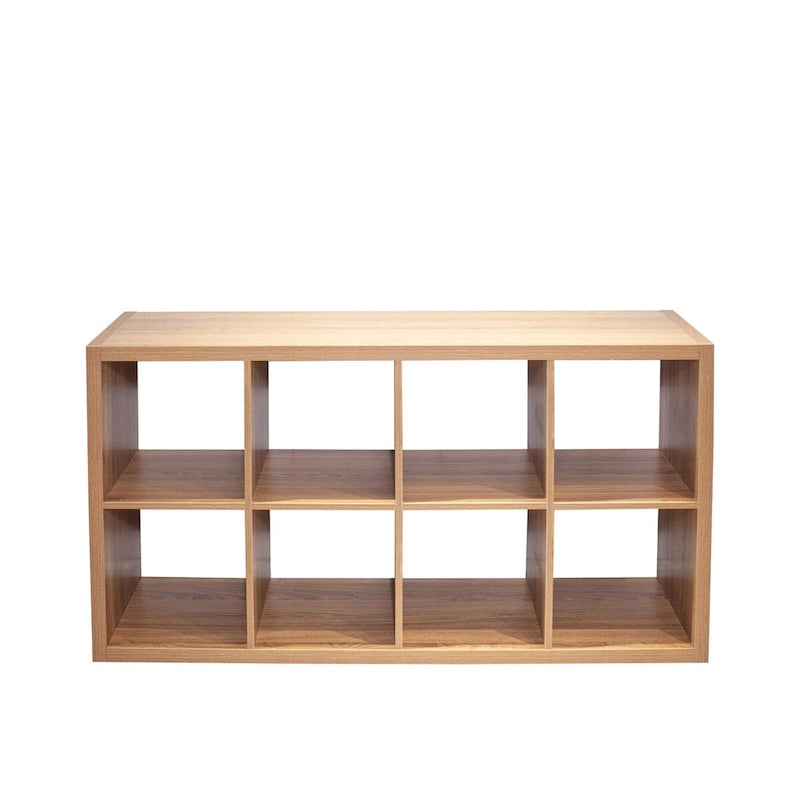 8-Cube Organizer Storage with Opened Back Shelves,2 X 4 Cube Bookcase Book Shleves for Home,Office (White)