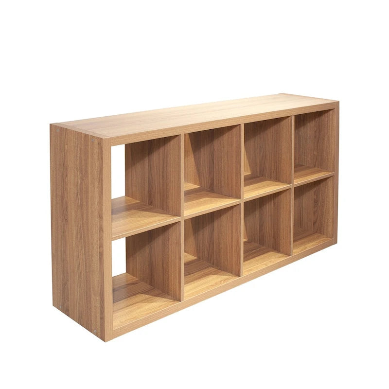 8-Cube Organizer Storage with Opened Back Shelves,2 X 4 Cube Bookcase Book Shleves for Home,Office (White)