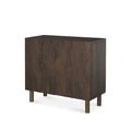 Dark Brown Diamond Motif w/ Shelf Accent Cabinet 36.0L x 16.3W x 32.0H