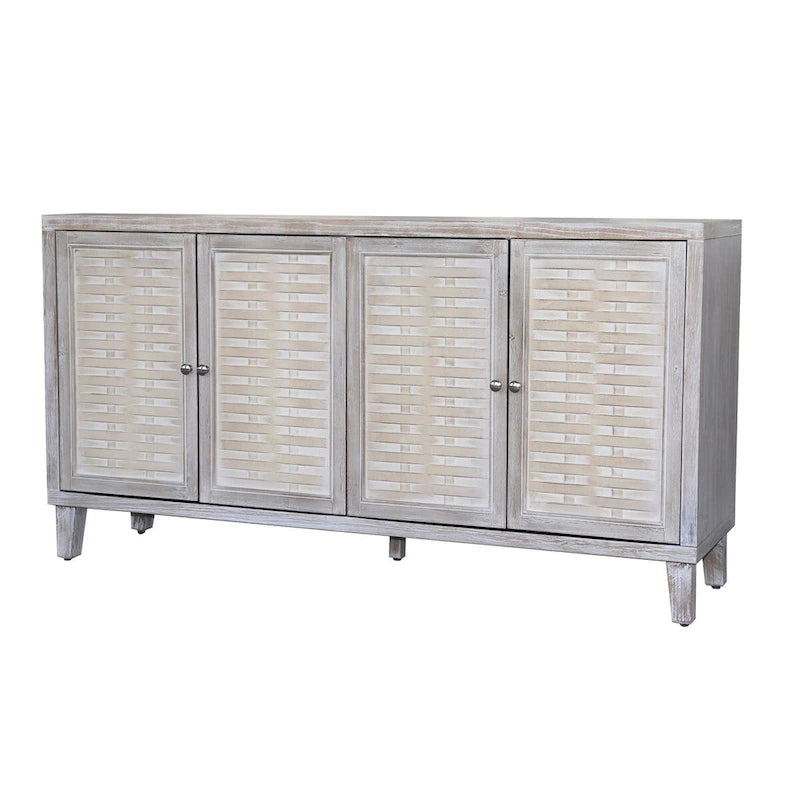 Accent Cabinet 4 Door Wooden Cabinet Sideboard Buffet Server Cabinet Storage Cabinet, for Living Room, Entryway