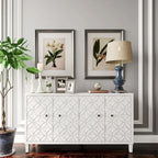 Accent Cabinet 4 Door Wooden Cabinet Sideboard Buffet Server Cabinet Storage Cabinet, for Living Room, Entryway