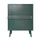 3 Drawers Storage Cabinet with Wood Legs