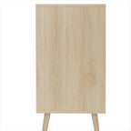 3 Drawers Storage Cabinet with Wood Legs