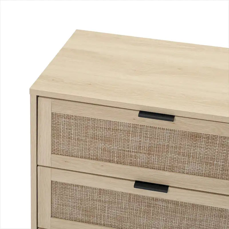 3 Drawers Storage Cabinet with Wood Legs