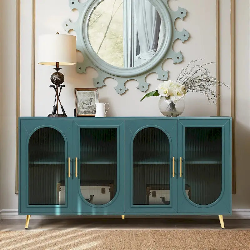 Storage Cabinets with Adjustable Shelves for 65 Inch