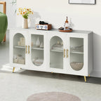 Storage Cabinets with Adjustable Shelves for 65 Inch