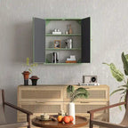 Two Door Wall Cabinet with Mirror