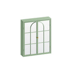 Two Door Wall Cabinet with Mirror