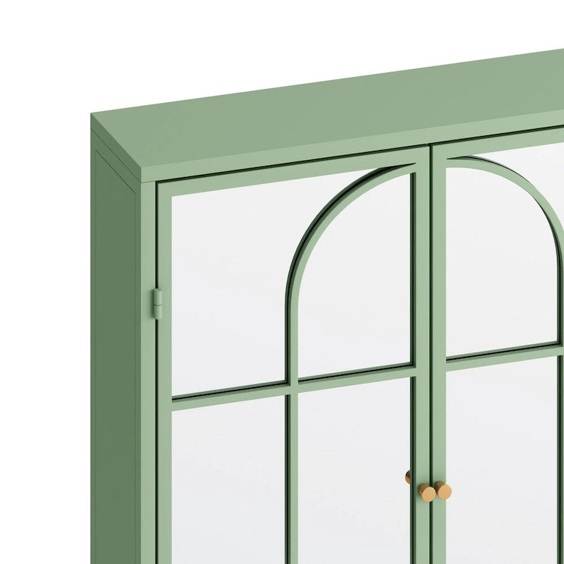 Two Door Wall Cabinet with Mirror