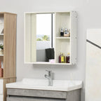 31.5 x 25.5 Bathroom Medicine Cabinet with Mirror, Storage Shelf,White