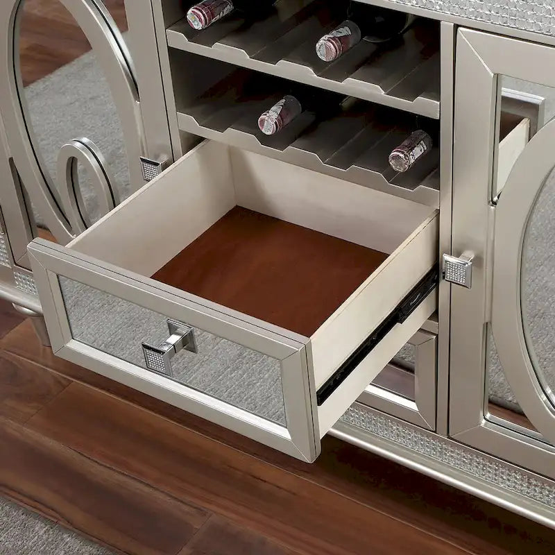 Glam Silver 8-bottle Multi Storage Server by