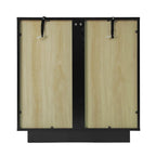 2 Storage Cabinet with Glass Door for Living Room, Dining Room, Study