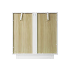 2 Storage Cabinet with Glass Door for Living Room, Dining Room, Study