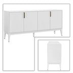 Classic Wooden Sideboard with Solid Rubberwood Legs