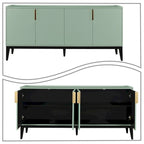 Classic Wooden Sideboard with Solid Rubberwood Legs