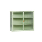 27.56Glass Doors Modern Two-door Wall Cabinet with Featuring Three-tier Storage for Entryway Living Room Bathroom Dining Room