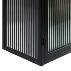 27.56Glass Doors Modern Two-door Wall Cabinet with Featuring Three-tier Storage for Entryway Living Room Bathroom Dining Room