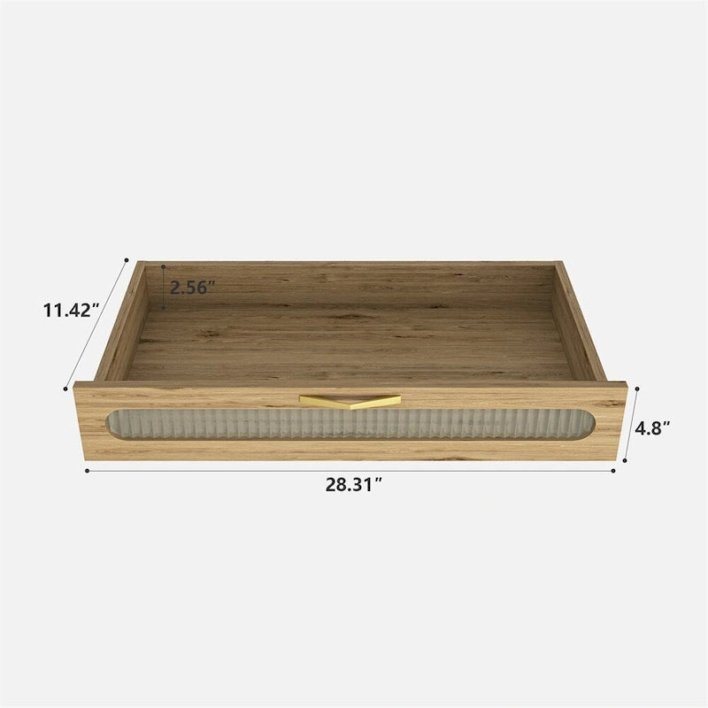 Modern Farmhouse Buffet Sideboard with Drawer and Adjustable Shelf