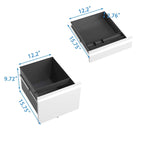 3 Drawer Mobile File Cabinet with Lock