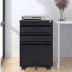 3 Drawer Mobile File Cabinet with Lock