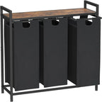 Laundry Basket, Laundry Sorter 3 Section - 36.2L x 11.81W x 28.45H