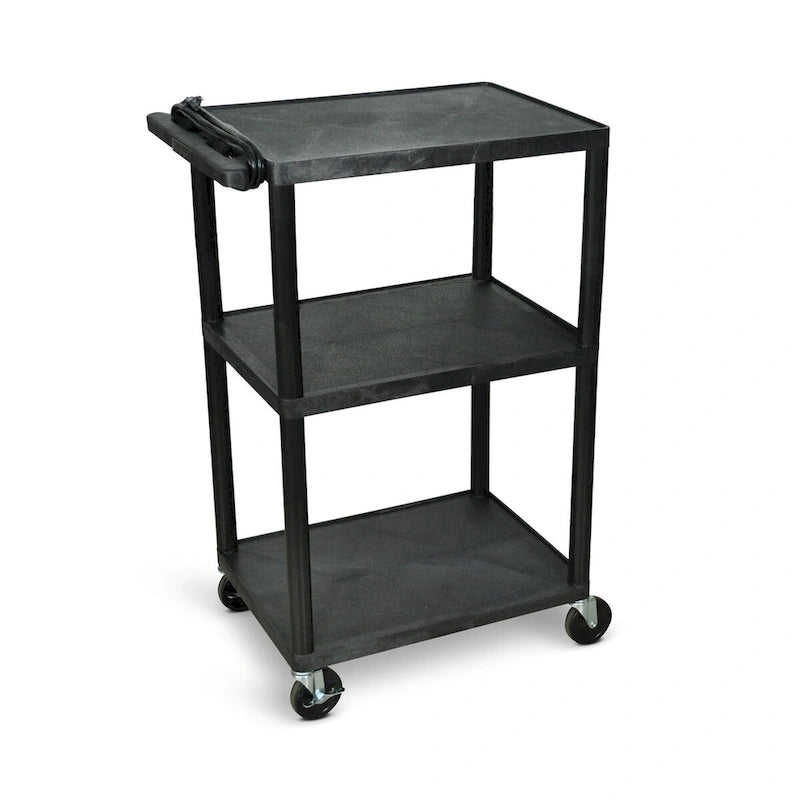 42H Utility Cart - Three Shelves with Electric