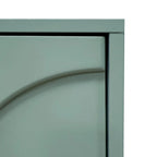 Accent Cabinet Wooden Cabinet with 4 Glass Doors
