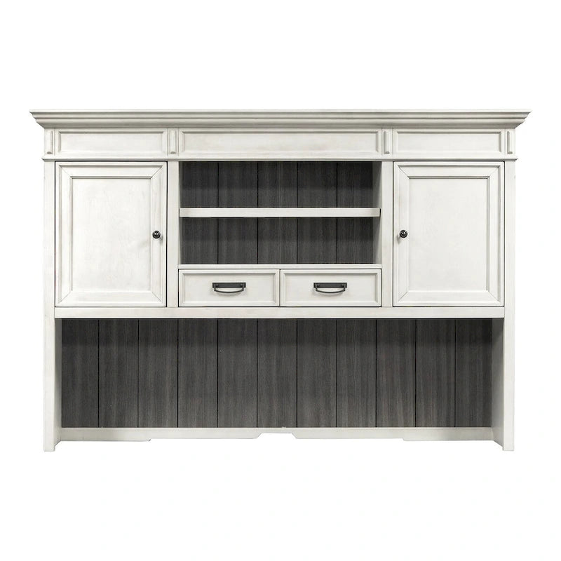 Wood Hutch With Wire Mesh Doors, Storage Hutch, Office Cabinet, Black