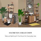 Open-Shelf Storage Unit with Vented Design, Brown and Gray 42 3/4Hx14.5Lx11 3/4W