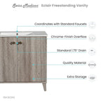16.5 Square Wall-Mount Bathroom Sink Brown