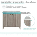 16.5 Square Wall-Mount Bathroom Sink Brown