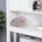 Bathroom Storage Cabinet Over Toilet with Adjustable Shelves Barn Door