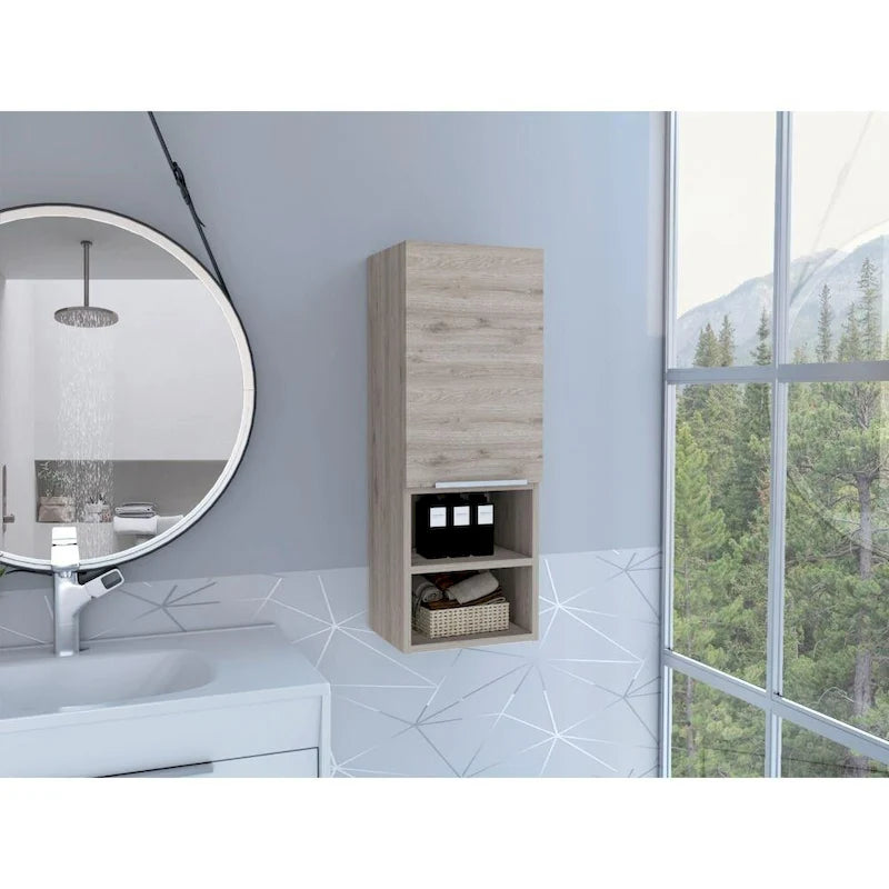 Medicine Cabinet,Bathroom, Smokey Oak Finish,High quality and durable