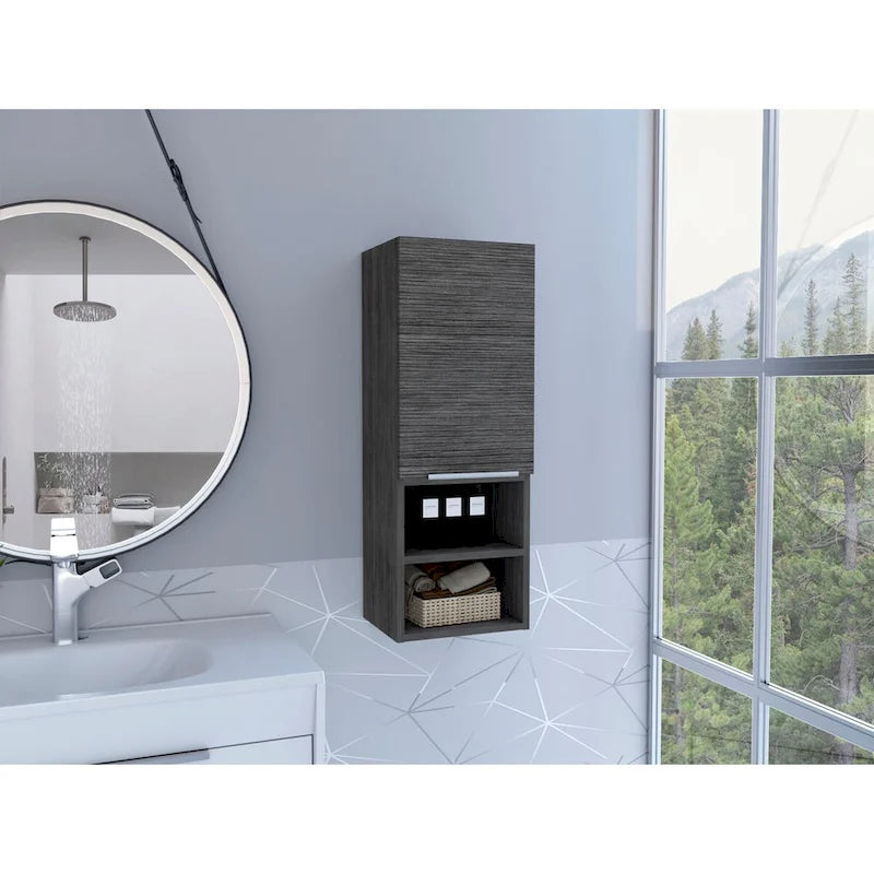 Medicine Cabinet,Bathroom, Smokey Oak Finish,High quality and durable